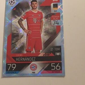 Topps Red and White Soccer Trading Cards